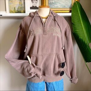 MOMENTUM vintage brown Glen Arbor Michigan hoodie